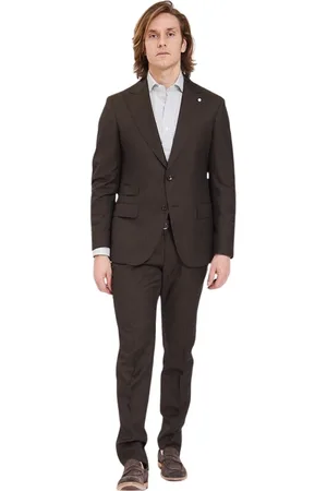 LUIGI BIANCHI MANTOVA Pakken, Heren, Bruin, L, Elegante Jurk