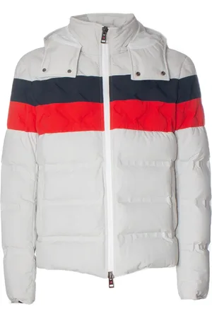 Kired Jassen, Heren, Wit, M, Polyester, Dubbele rits capuchonjas