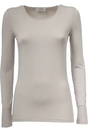 LE TRICOT PERUGIA Tops, Dames, Grijs, S, Lange Mouw T-Shirt