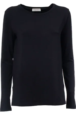 LE TRICOT PERUGIA Truien, Dames, Blauw, S, Comfortabele T-shirt met lange mouwen