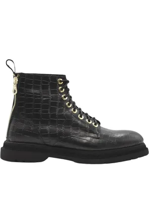 Giuliano Galiano Schoenen, Heren, Zwart, 40 EU, Leer, Lace-up Boots