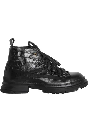 Giuliano Galiano Schoenen, Heren, Zwart, 40 EU, Leer, Lace-up Boots