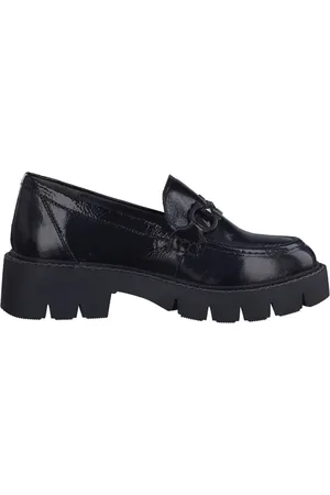 Caprice Schoenen, Dames, Zwart, 38 EU, Zwarte gesloten loafers voor dames