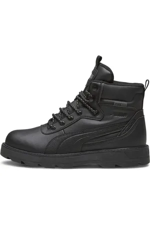 PUMA Schoenen, Heren, Zwart, 42 EU, Leer, Zwarte Puretex Enkellaarzen