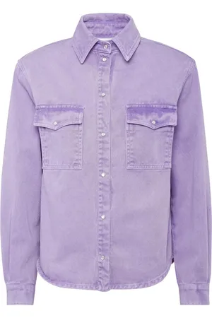 MVP Wardrobe Blouses & Shirts, Dames, Paars, 2Xs, Katoen, Griffith Shirt