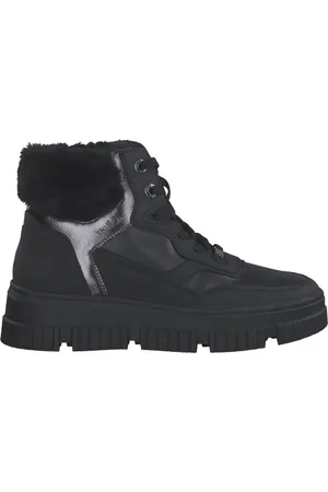 QS by s.Oliver Schoenen, Dames, Zwart, 39 EU, Zwarte Casual Gesloten Booties