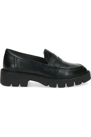 Caprice Schoenen, Dames, Zwart, 36 EU, Zwarte Gesloten Loafers voor Dames