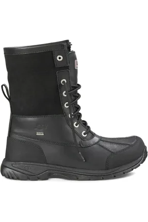 UGG Schoenen, Heren, Zwart, 43 EU, Wol, Zwarte enkellaarzen voor heren