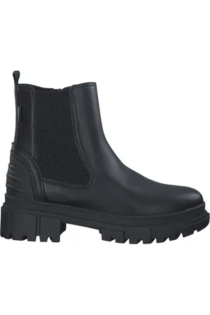 QS by s.Oliver Schoenen, Dames, Zwart, 38 EU, Zwarte Casual Gesloten Booties