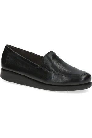 Caprice Schoenen, Dames, Zwart, 36 EU, Zwarte Gesloten Loafers voor Dames