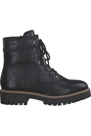 QS by s.Oliver Schoenen, Dames, Zwart, 37 EU, Zwarte Casual Gesloten Booties
