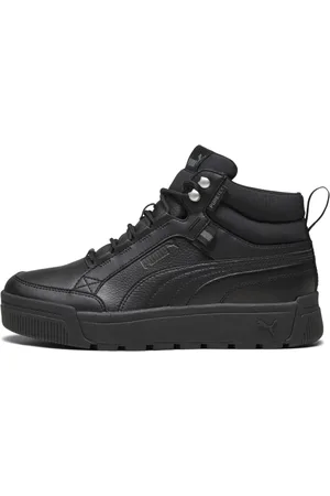 PUMA Schoenen, Heren, Zwart, 44 EU, Leer, Puretex Zwarte Enkellaarzen
