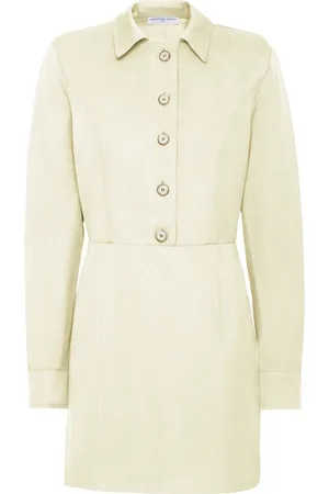 MVP Wardrobe Kleedjes, Dames, Wit, S, Katoen, Stadsjurk