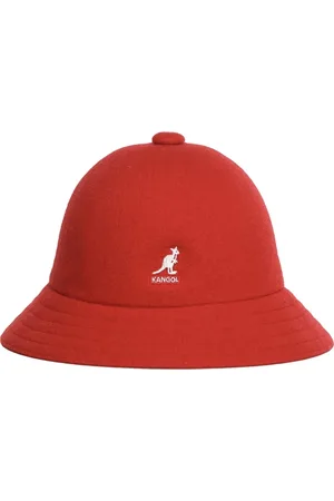 Kangol Accessoires, Dames, Rood, L, Wol, Rode Bucket Hat met Voorlogo