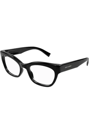 Saint Laurent Accessoires, unisex, Zwart, ONE Size, Cat Eye Acetaat Zonnebril