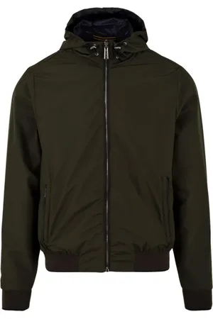 MOORER Jassen, Heren, Groen, 2Xl, Omkeerbare Technische Hoody met Ritssluiting