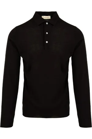 FILIPPO DE LAURENTIIS Tops, Heren, Zwart, XL, Zwarte Polo Shirt voor Heren