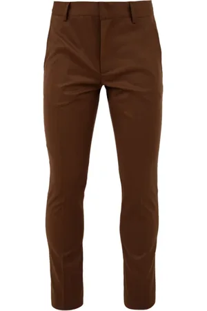 D.A. Daniele Alessandrini Broeken, Heren, Bruin, S, Bruine Slim Broek
