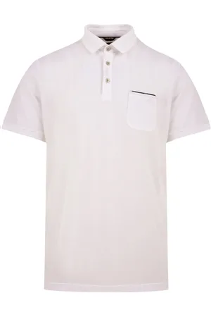 MOORER Tops, Heren, Wit, 3Xl, Witte T-shirts en Polos
