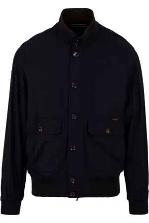 MOORER Jassen, Heren, Blauw, M, Herenjas Model Carlos-Kn DK BLU