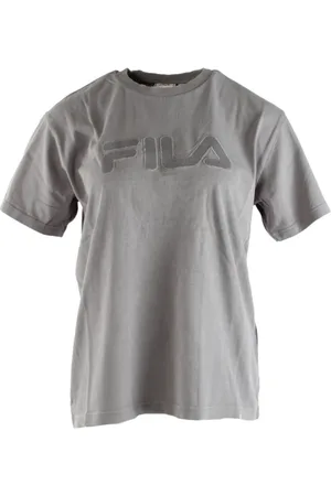 Fila Tops, Dames, Grijs, S, Katoen, Dames Grijs Katoenen T-shirt