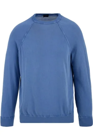 DRUMOHR Sweatshirts & Hoodies, Heren, Blauw, XL, Blauwe Sweaters voor Heren