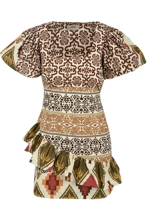 AKEP Kleedjes, Dames, Veelkleurig, XS, Multi Colour Jurken