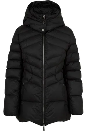 MOORER Jassen, Dames, Zwart, M, Waterafstotende Zwarte Jassen