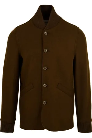 Aspesi Jassen, Heren, Groen, L, Heren Cj 44 E522 Avio Militaire Jas