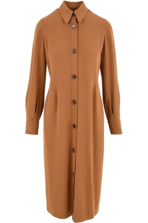 Aspesi Kleedjes, Dames, Bruin, S, Nylon, Cammello Jurk