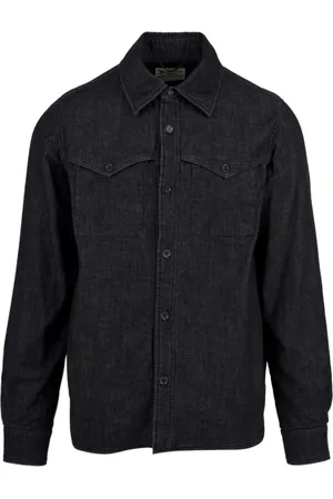 Aspesi Jassen, Heren, Blauw, M, Denim, Denim Herenshirt Ce 51 G857