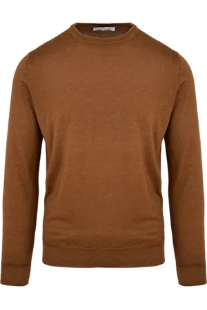 FILIPPO DE LAURENTIIS Sweatshirts & Hoodies, Heren, Bruin, L, Y26102 040 Rame Sweaters