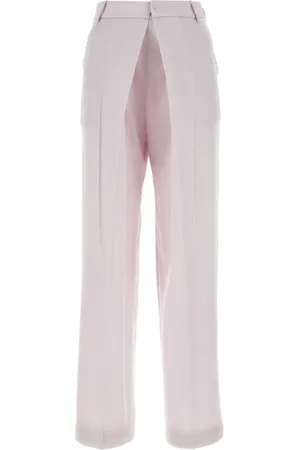Low Classic Broeken, Dames, Paars, M, Wol, Lila wollen broek