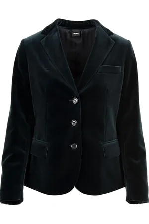 Aspesi Jassen, Dames, Blauw, S, Knoopsluiting voorzijde Achtersplit
