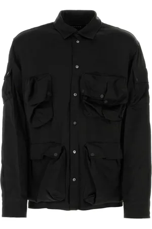 Botter Overhemden, Heren, Zwart, XS, Satijn, Elegante Zwarte Satijnen Shirt