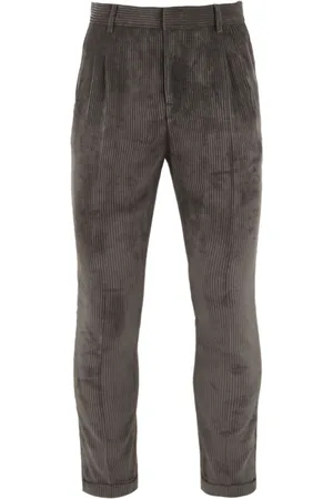 D.A. Daniele Alessandrini Broeken, Heren, Grijs, S, Grijze Broek met Model P4037N11174306