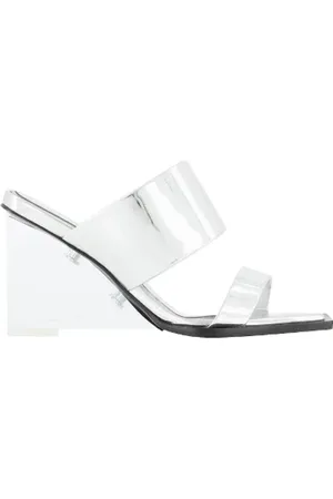 Alexander McQueen Schoenen, Dames, Grijs, 39 EU, Leather sandals