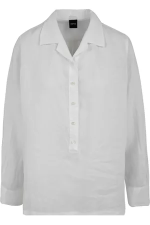 Aspesi Blouses & Shirts, Dames, Wit, XS, Witte Overhemden voor Dames