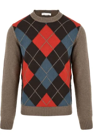 FILIPPO DE LAURENTIIS Truien, Heren, Veelkleurig, 2Xl, Rode Diamant Trui voor Heren