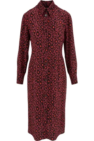 Aspesi Kleedjes, Dames, Rood, XS, Katoen, Macbordeaux Jurk