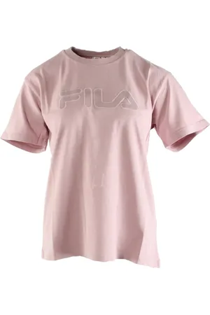 Fila Tops, Dames, Roze, S, Katoen, Roze T-shirt voor dames