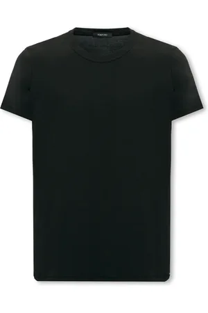 Tom Ford Tops, Heren, Zwart, M, Katoen, Katoenen T-shirt