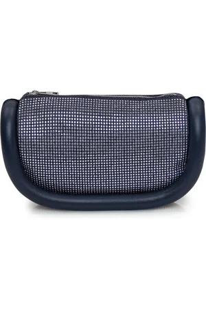 J.W.Anderson Tassen, Dames, Blauw, ONE Size, Katoen, Bumper-12 Schoudertassen