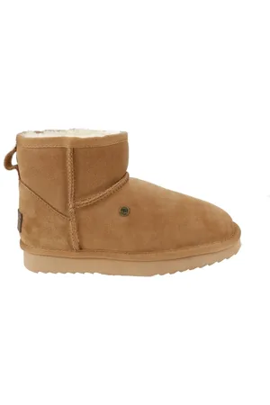 Warmbat Schoenen, Dames, Bruin, 37 EU, Wol, Comfortabele Wallaby damesklomp