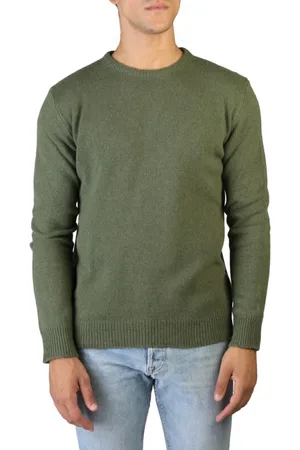CASHMERE COMPANY Truien, Heren, Groen, S, Kasjmier, Heren Cashmere Trui