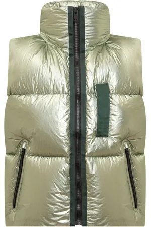 Givenchy Jassen, Heren, Groen, L, Polyester, Garment Dye Puff Vest