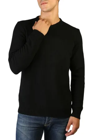 CASHMERE COMPANY Truien, Heren, Zwart, S, Kasjmier, Heren Cashmere Trui