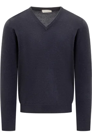 FILIPPO DE LAURENTIIS Truien, Heren, Blauw, M, Royal V-Hals Trui