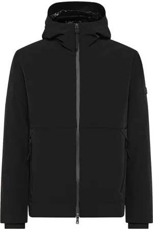 Peuterey Jassen, Heren, Zwart, S, Nylon, Zwarte gewatteerde jassen