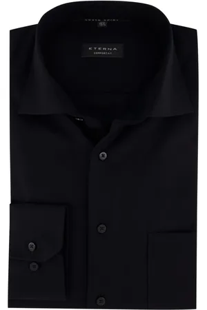 ETERNA Overhemden, Heren, Zwart, 3Xl, Klassiek Business Overhemd